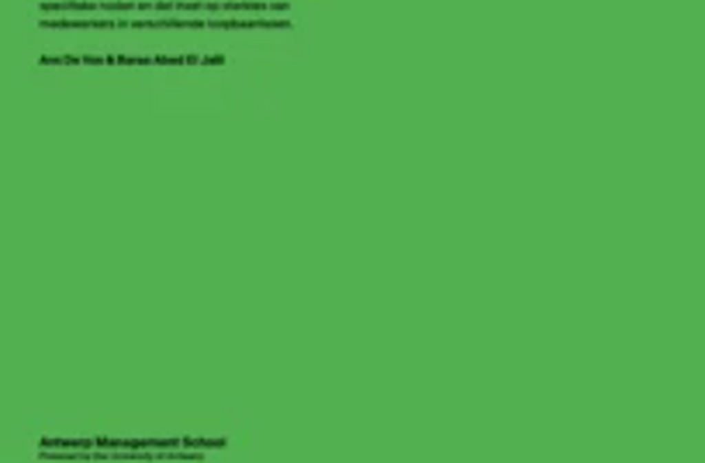 Bouwen aan een person career fit