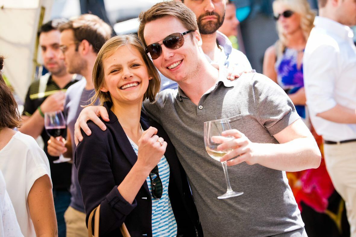 Lachende studenten receptie 2